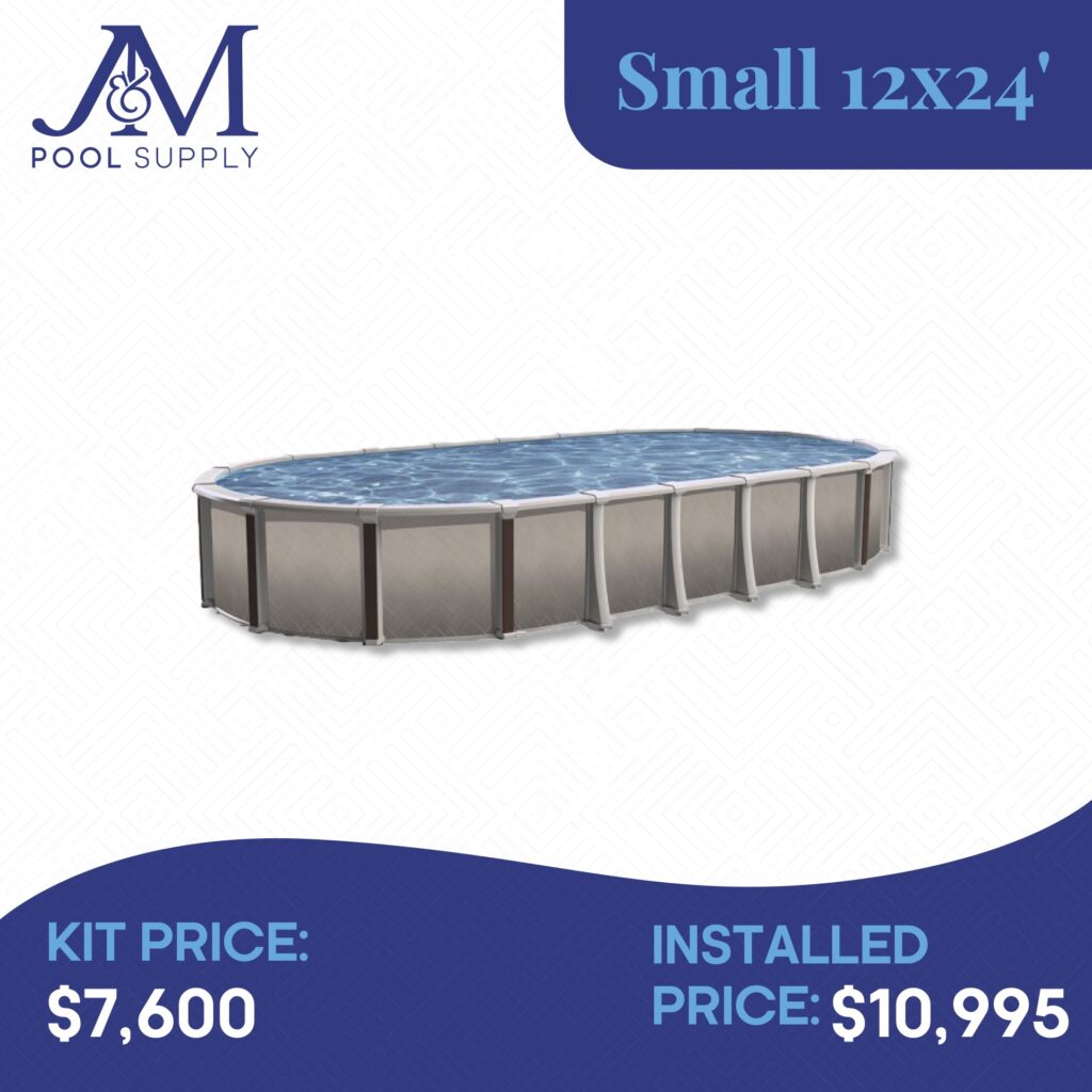 J&M Pool Supply – Newcastle Steel Kits – Small 12 x 24